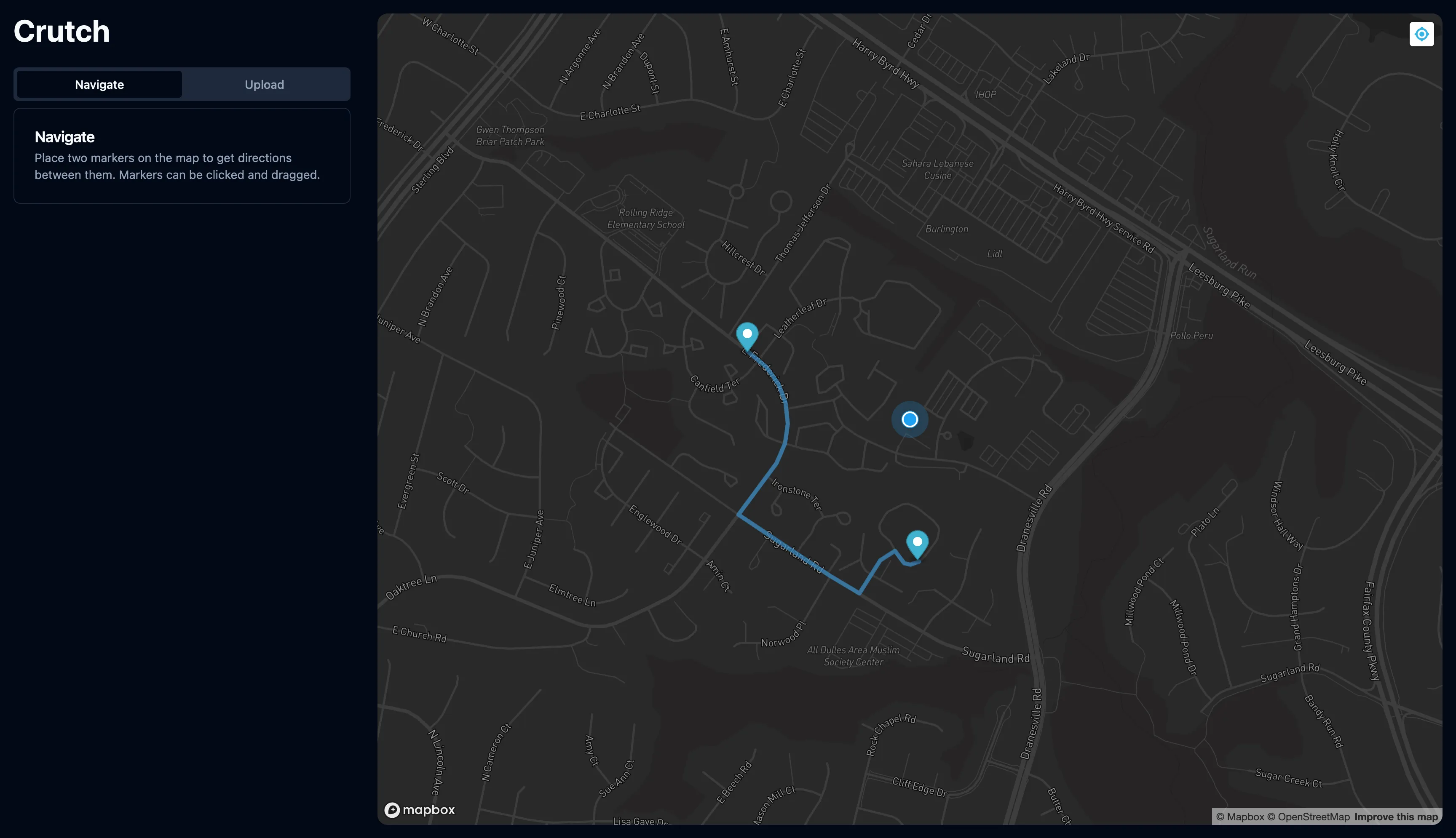 Crutch App (UVA Only) - 24 Hackathon
